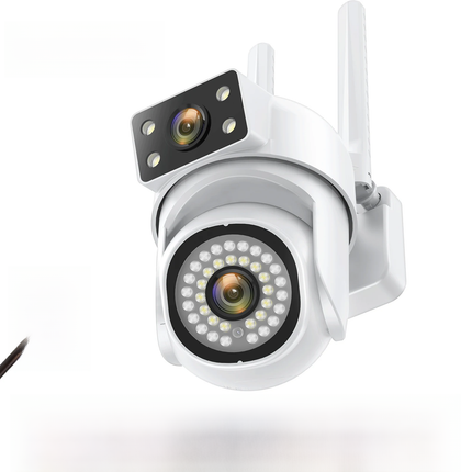 Caméra de Surveillance PTZ WiFi 8MP – Vision Nocturne et Suivi de Mouvement