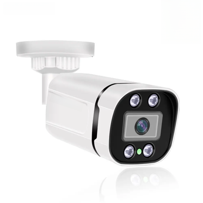 Caméra de Surveillance POE 4K 8MP Étanche – Vision Nocturne et Audio Bidirectionnel